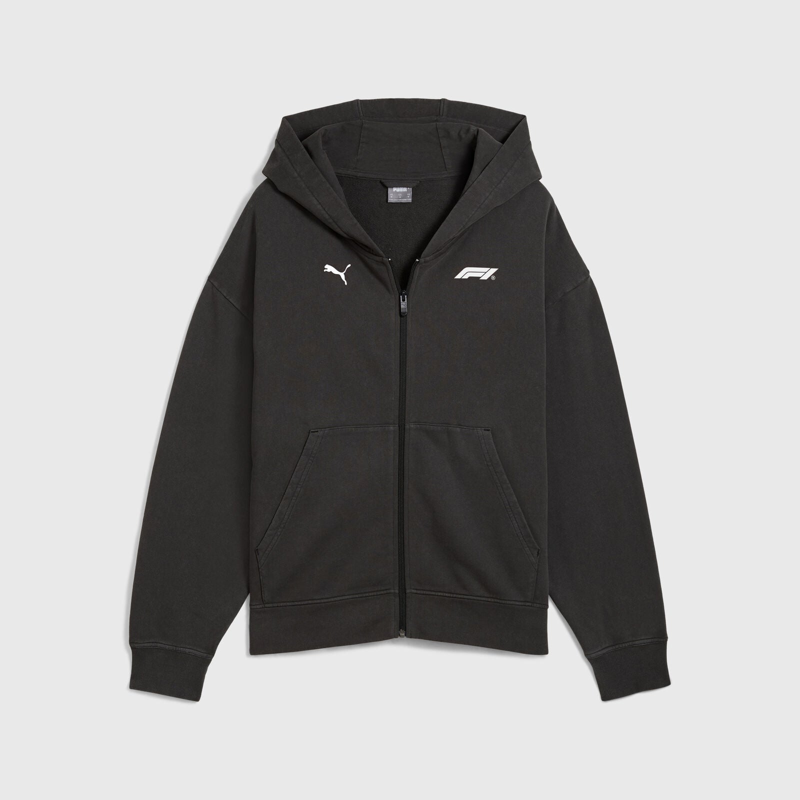 F1 LS GRAPHIC FULL ZIP HOODIE - black