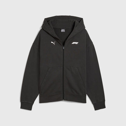 F1 LS GRAPHIC FULL ZIP HOODIE - black