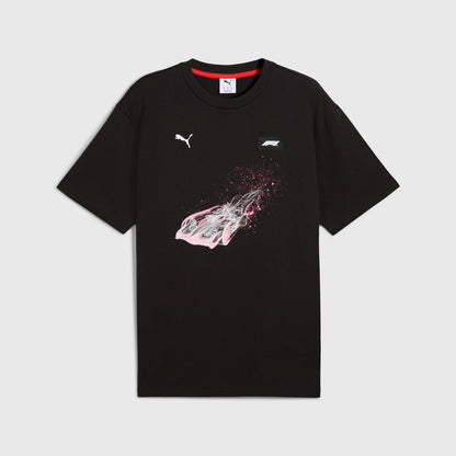 F1 LS SPEED SPLASH TEE - black