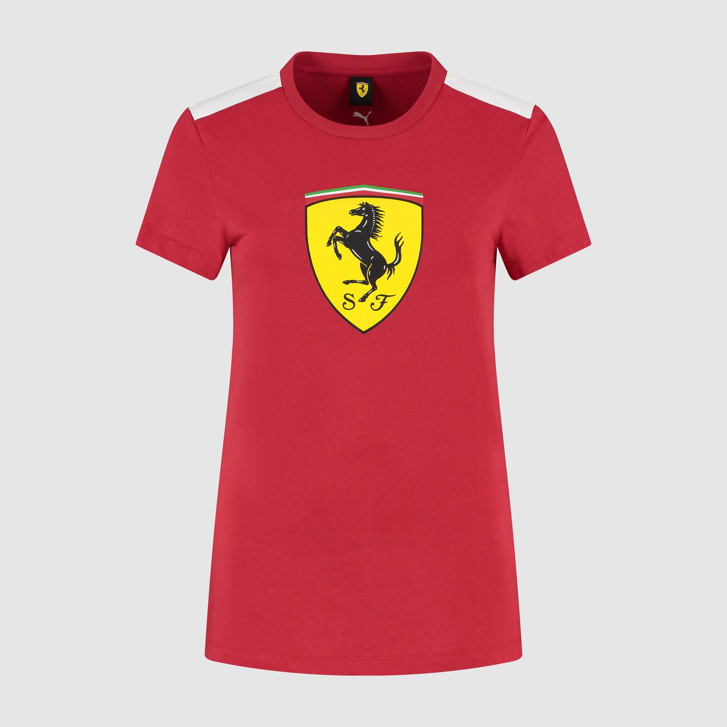 SF FW WOMENS LARGE SHIELD TEE - red