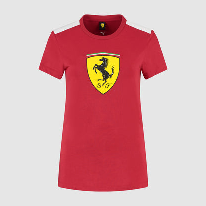 SF FW WOMENS LARGE SHIELD TEE - red