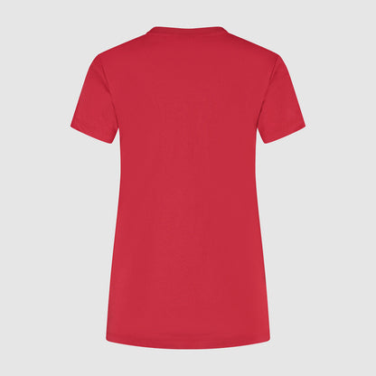 SF FW WOMENS LARGE SHIELD TEE - red