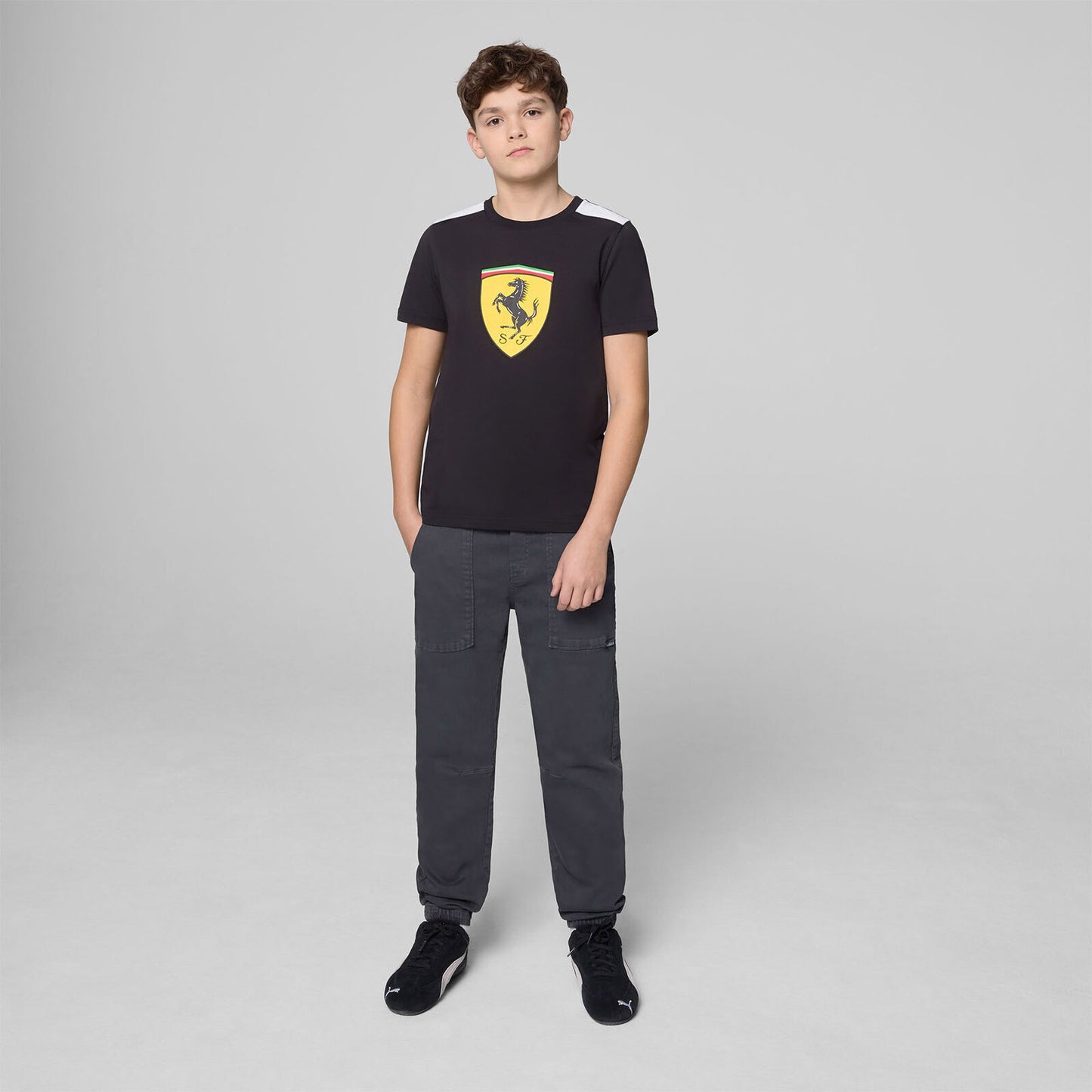 SF KIDS LARGE SHIELD TEE - black