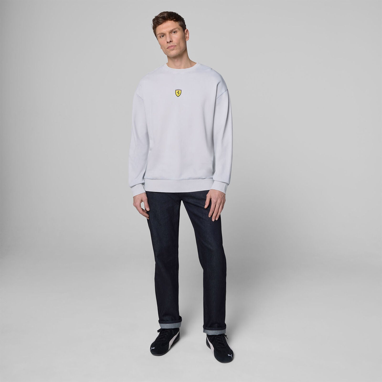 SF FW Driver Crew Sweatshirt - mid grey