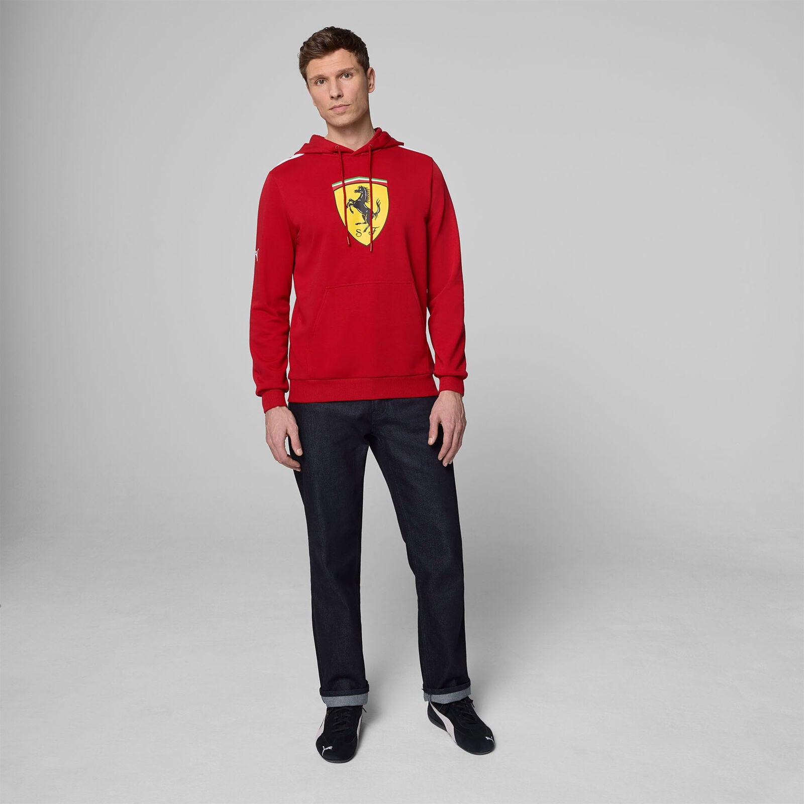 SF FW LARGE SHIELD HOODY - red