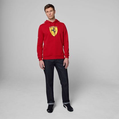 SF FW LARGE SHIELD HOODY - red