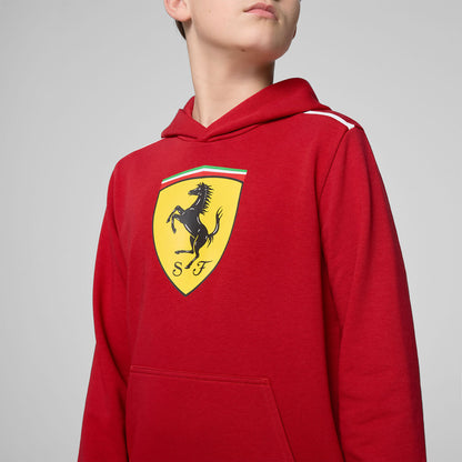 SF FW KIDS LARGE SHIELD HOODY - red