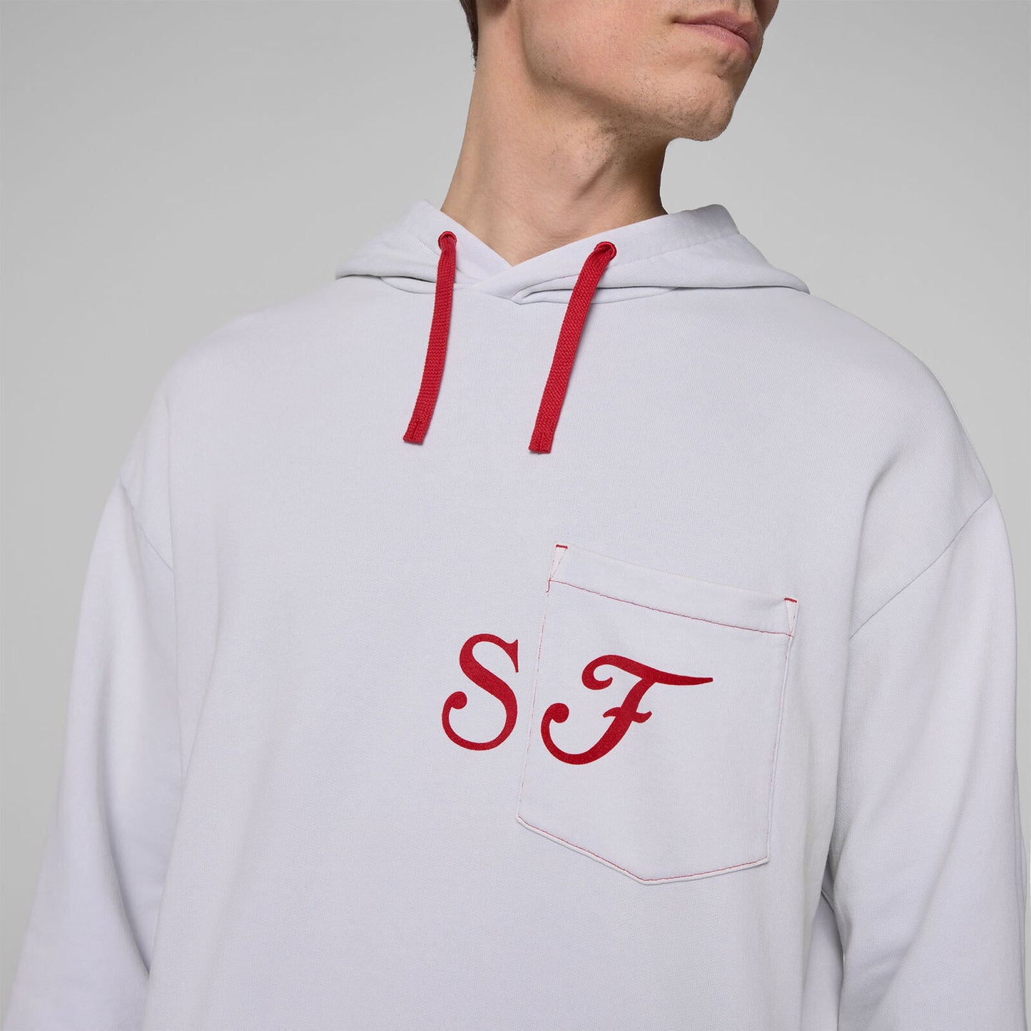 SF FW GRAPHIC HOODY - grey