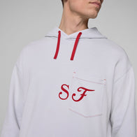 SF FW GRAPHIC HOODY - grey