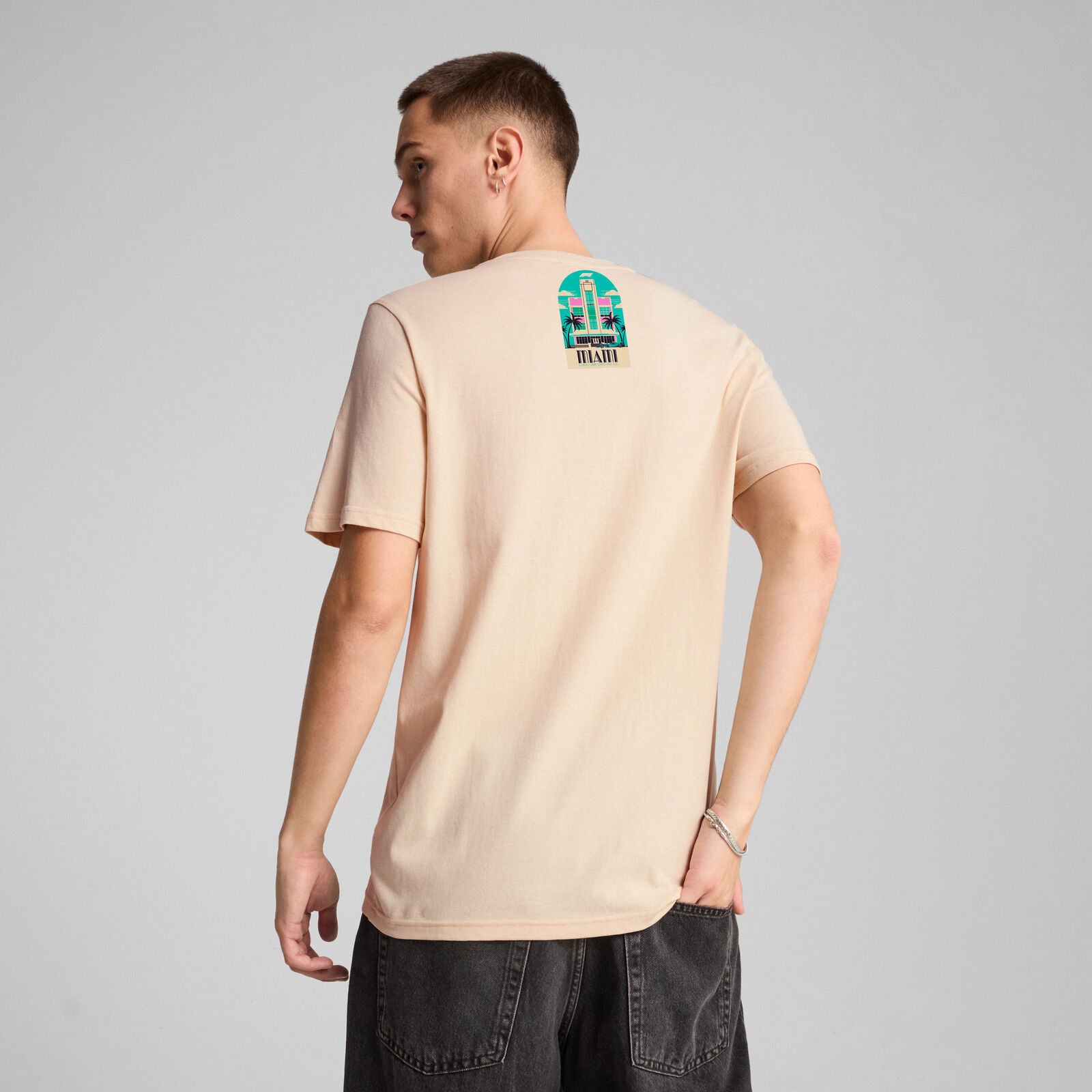 F1 FW MIAMI SE TEE - white