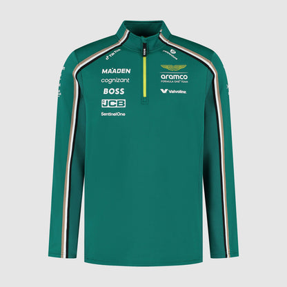 AMF1 RP MENS TEAM 1/4 ZIP - green
