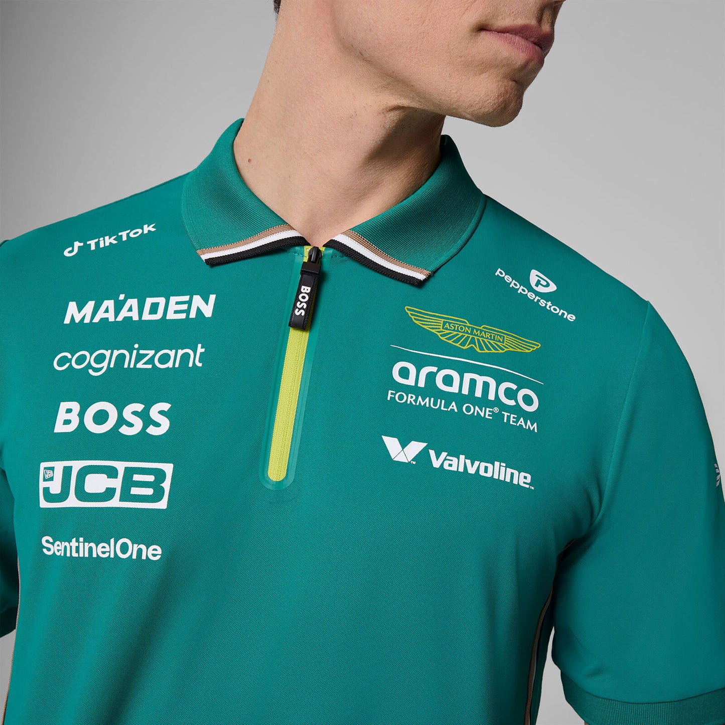 AMF1 RP MENS TEAM POLO - green