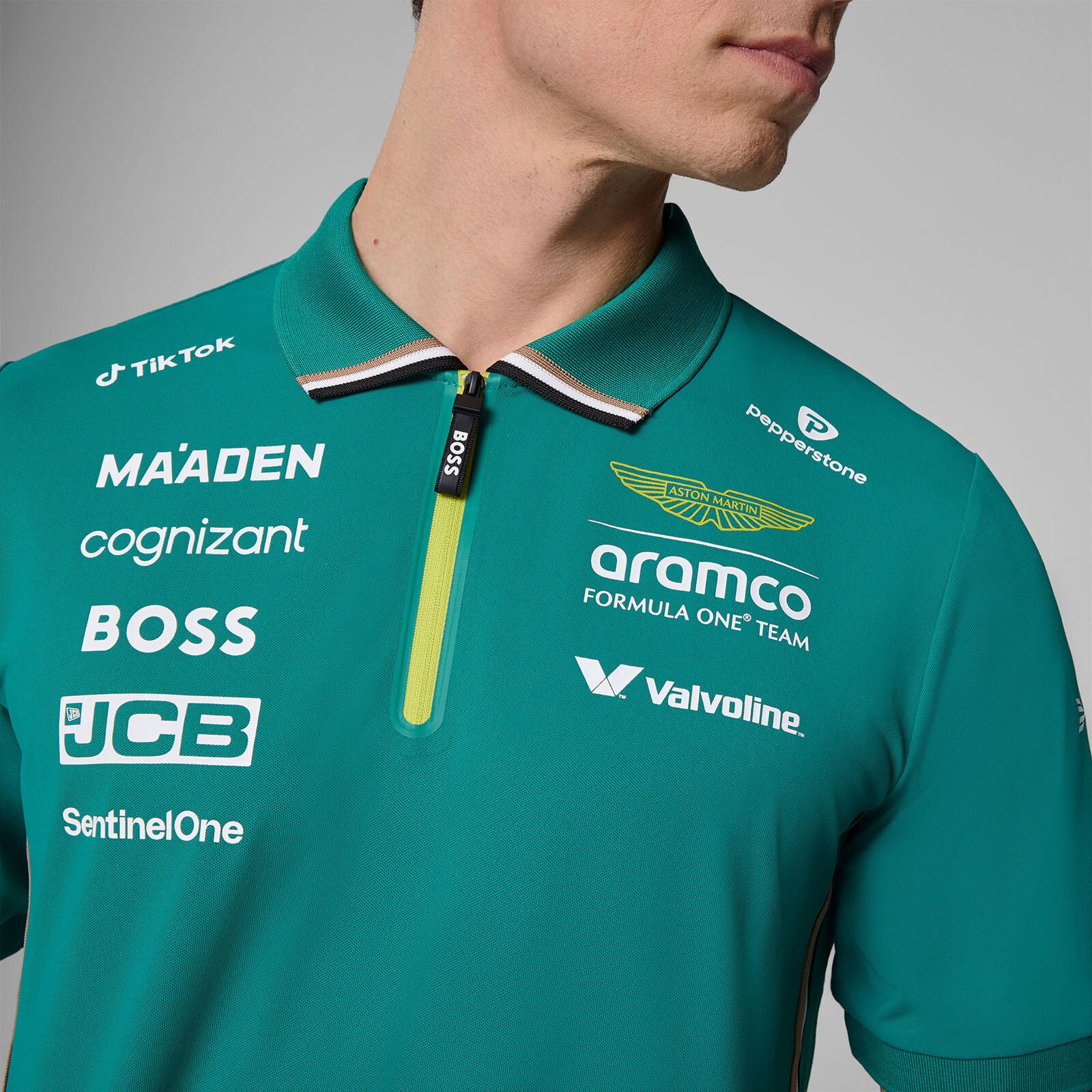 AMF1 RP MENS TEAM POLO - green