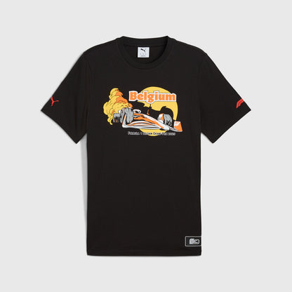 F1 FW SE BELGIUM TEE - black