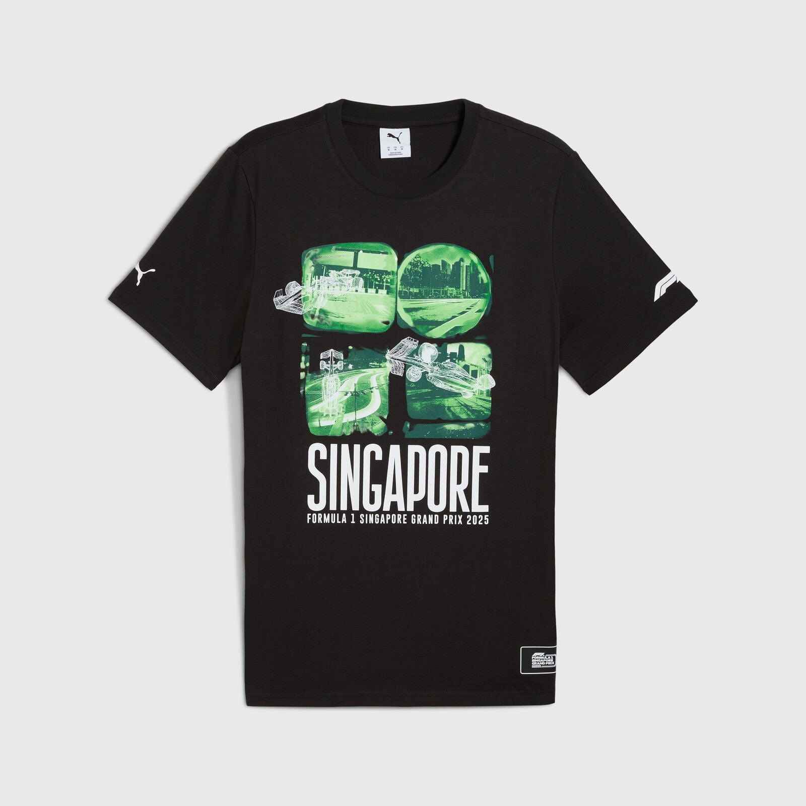 F1 FW SE SINGAPORE TEE - black