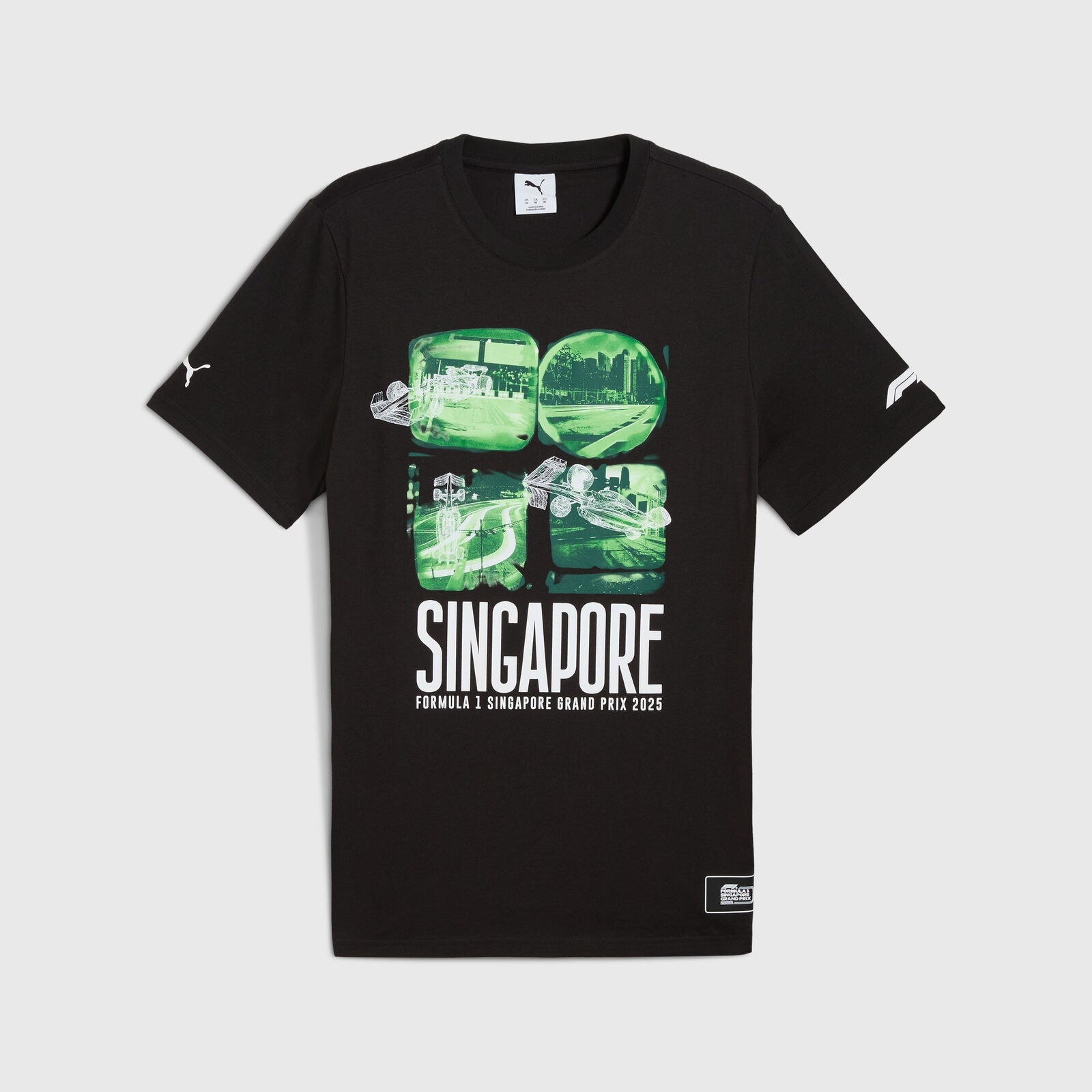 F1 FW SE SINGAPORE TEE - black