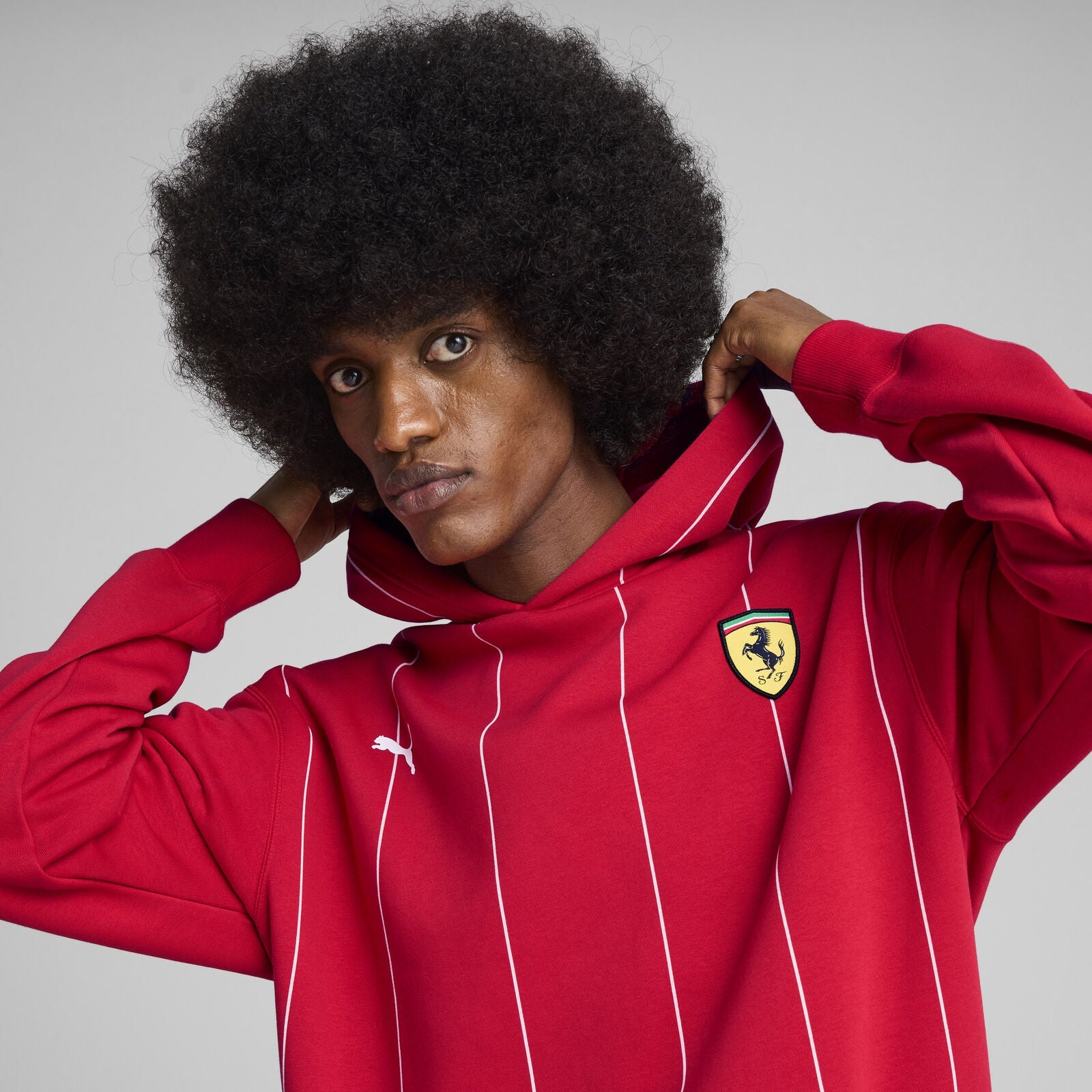 SF LS RACE PREMIUM HOODIE - red