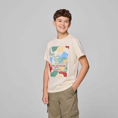 F1 FW KIDS CAMO GRAPHIC TEE - beige