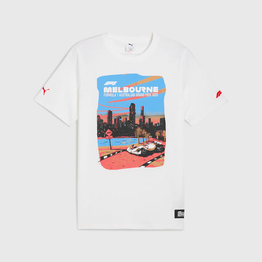 F1 FW SE AUSTRALIA TEE - white