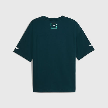 F1 LS 75 YRS RACING TEE - dark green