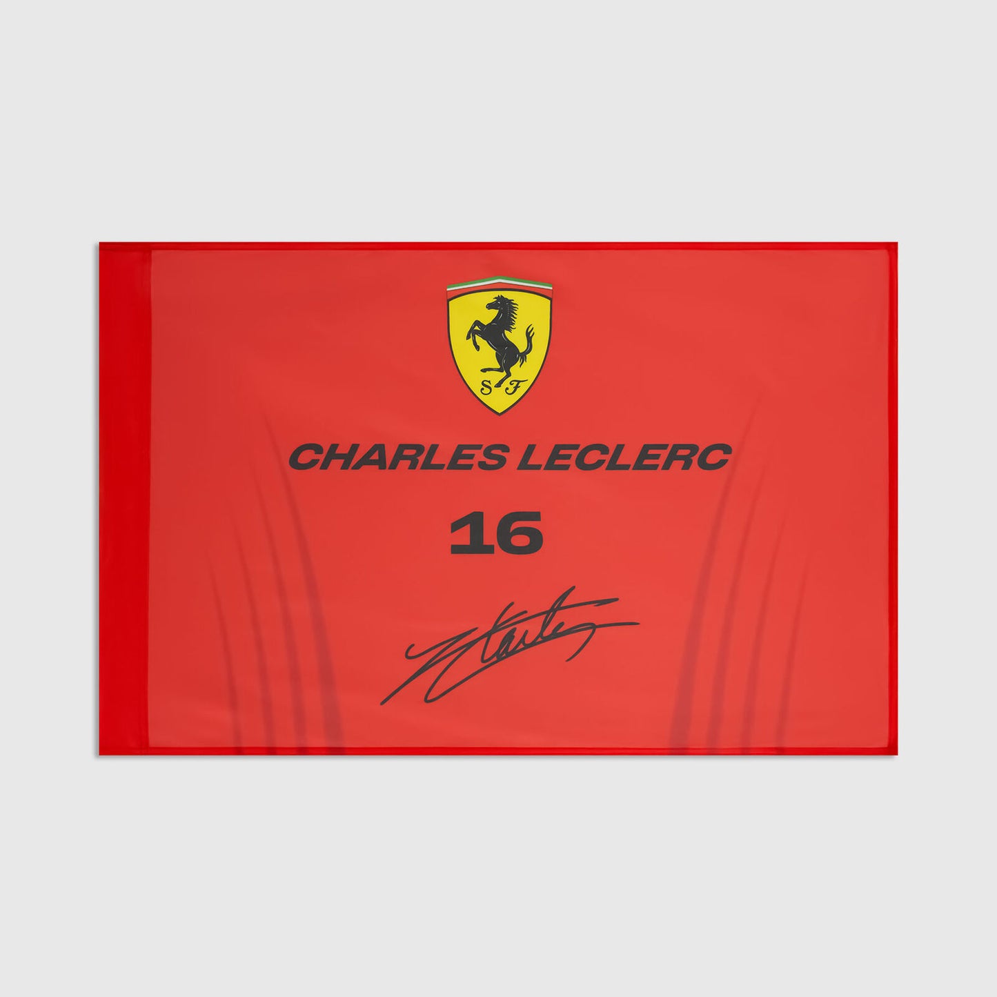SF FW Leclerc Flag - Rosso Corsa