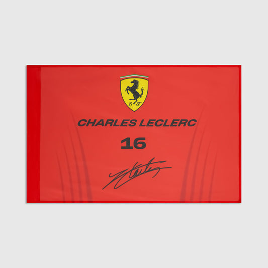 SF FW Leclerc Flag - Rosso Corsa
