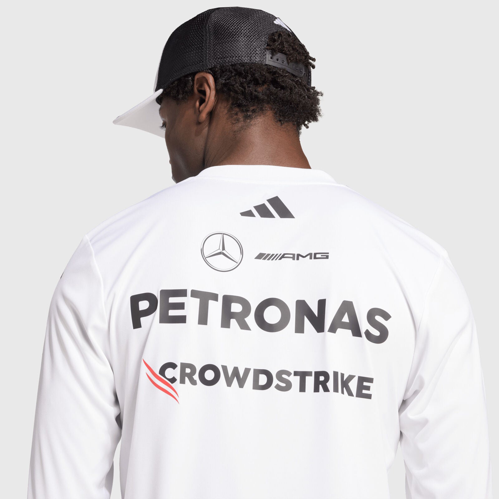MAPF1 RP MENS DRIVER LS TEE - white
