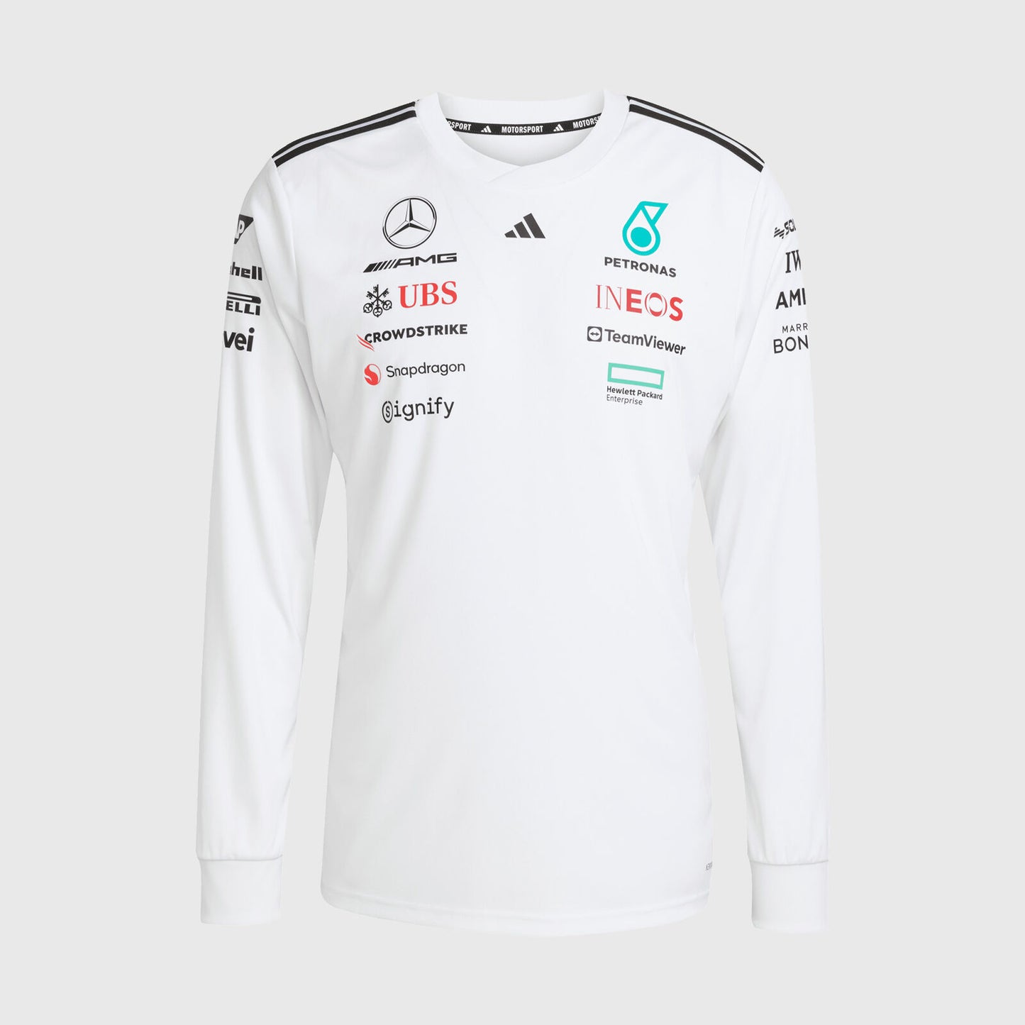 MAPF1 RP MENS DRIVER LS TEE - white