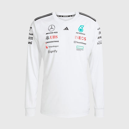 MAPF1 RP MENS DRIVER LS TEE - white