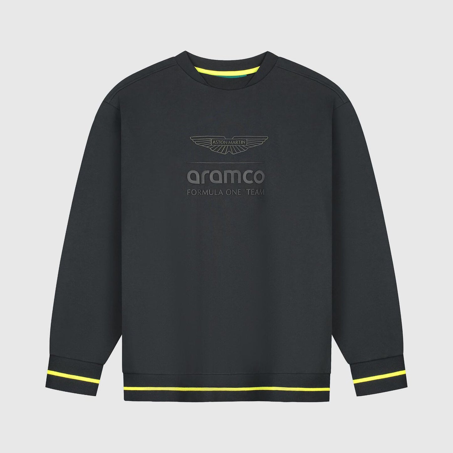 AMF1 FW LOGO STEALTH CREW SWEAT - True Black