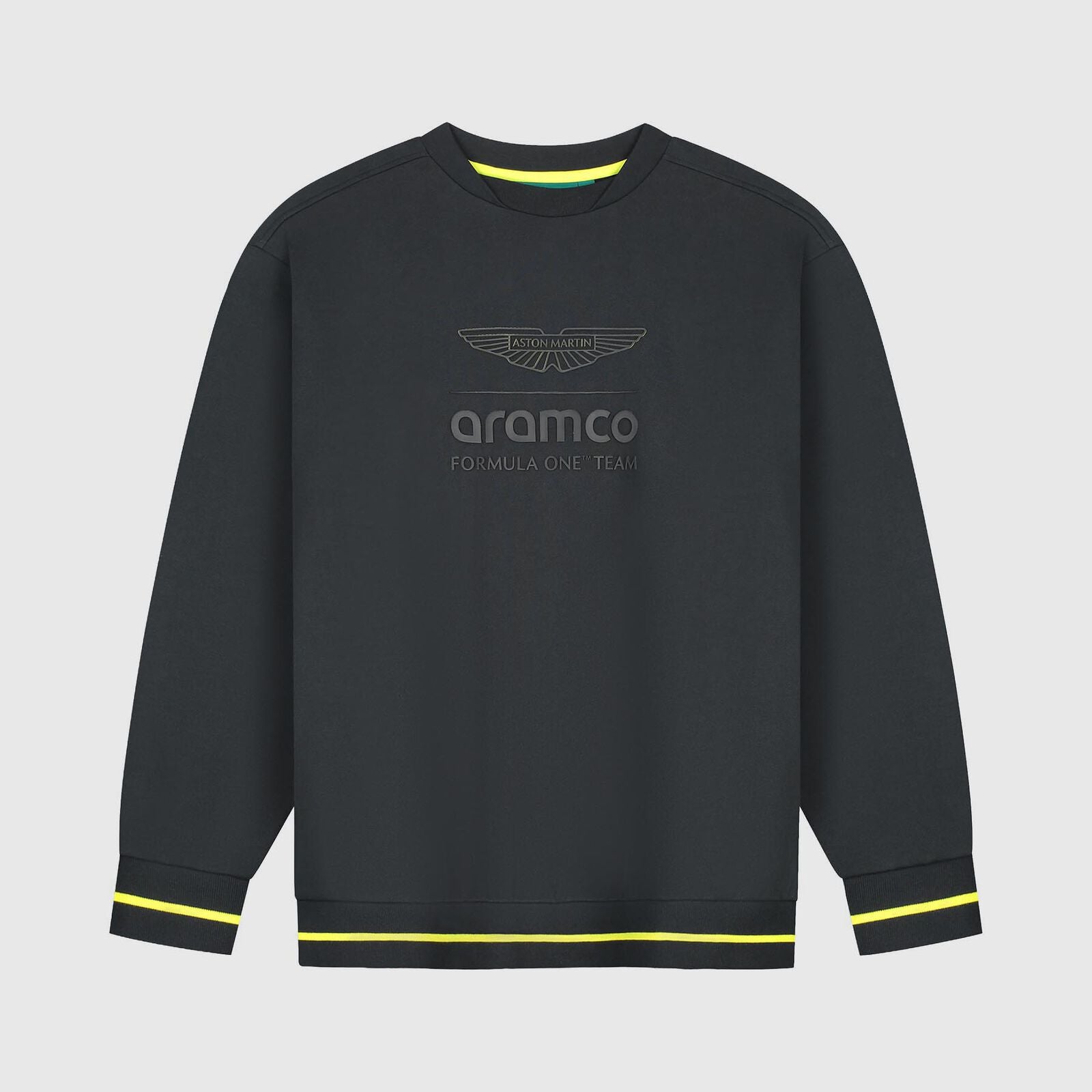 AMF1 FW LOGO STEALTH CREW SWEAT - True Black
