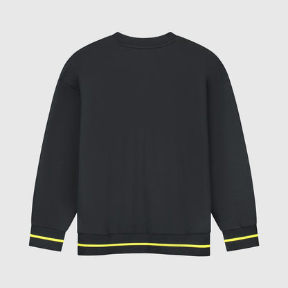 AMF1 FW LOGO STEALTH CREW SWEAT - True Black
