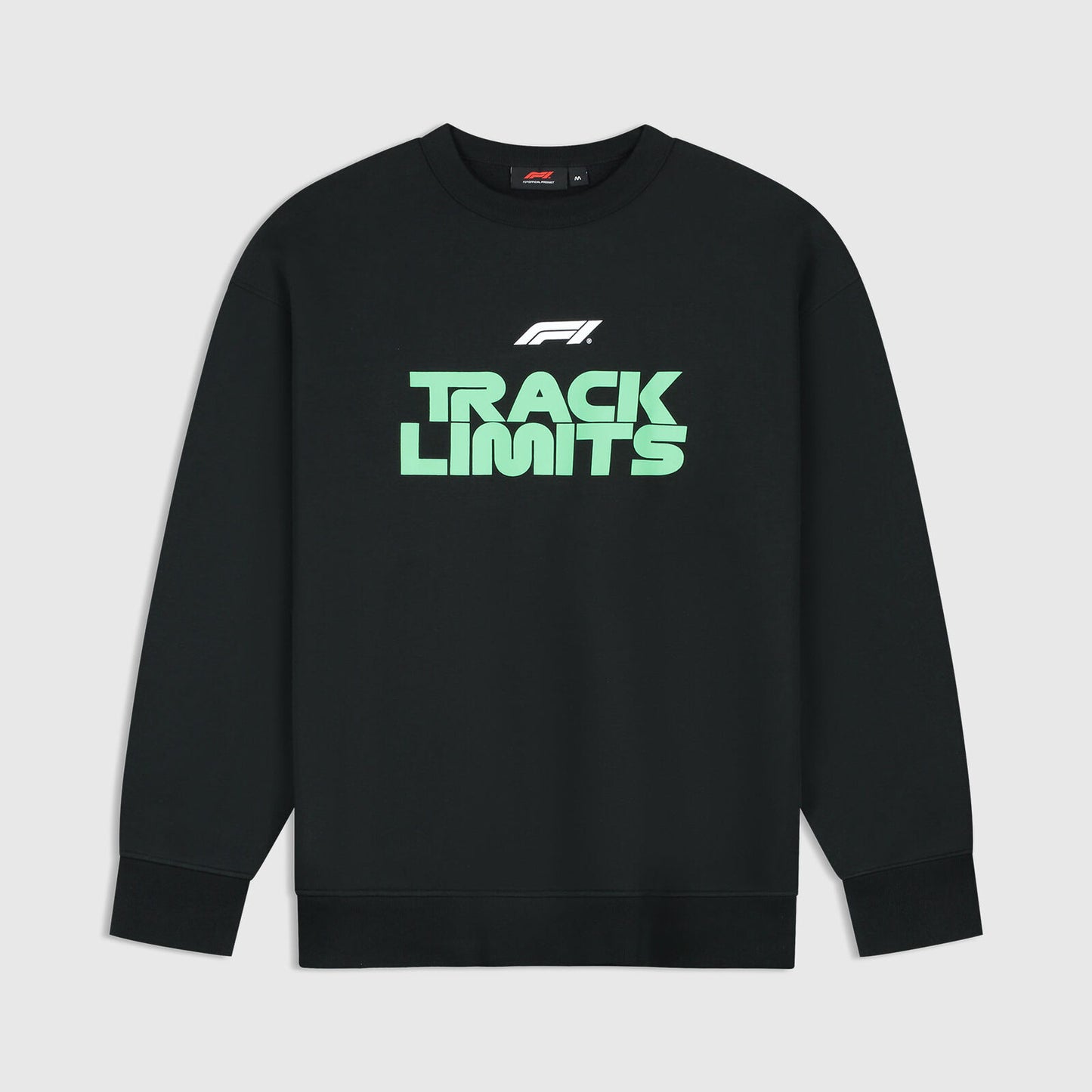 F1 FW Track Graphic Crew - True Black