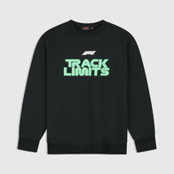 F1 FW Track Graphic Crew - True Black