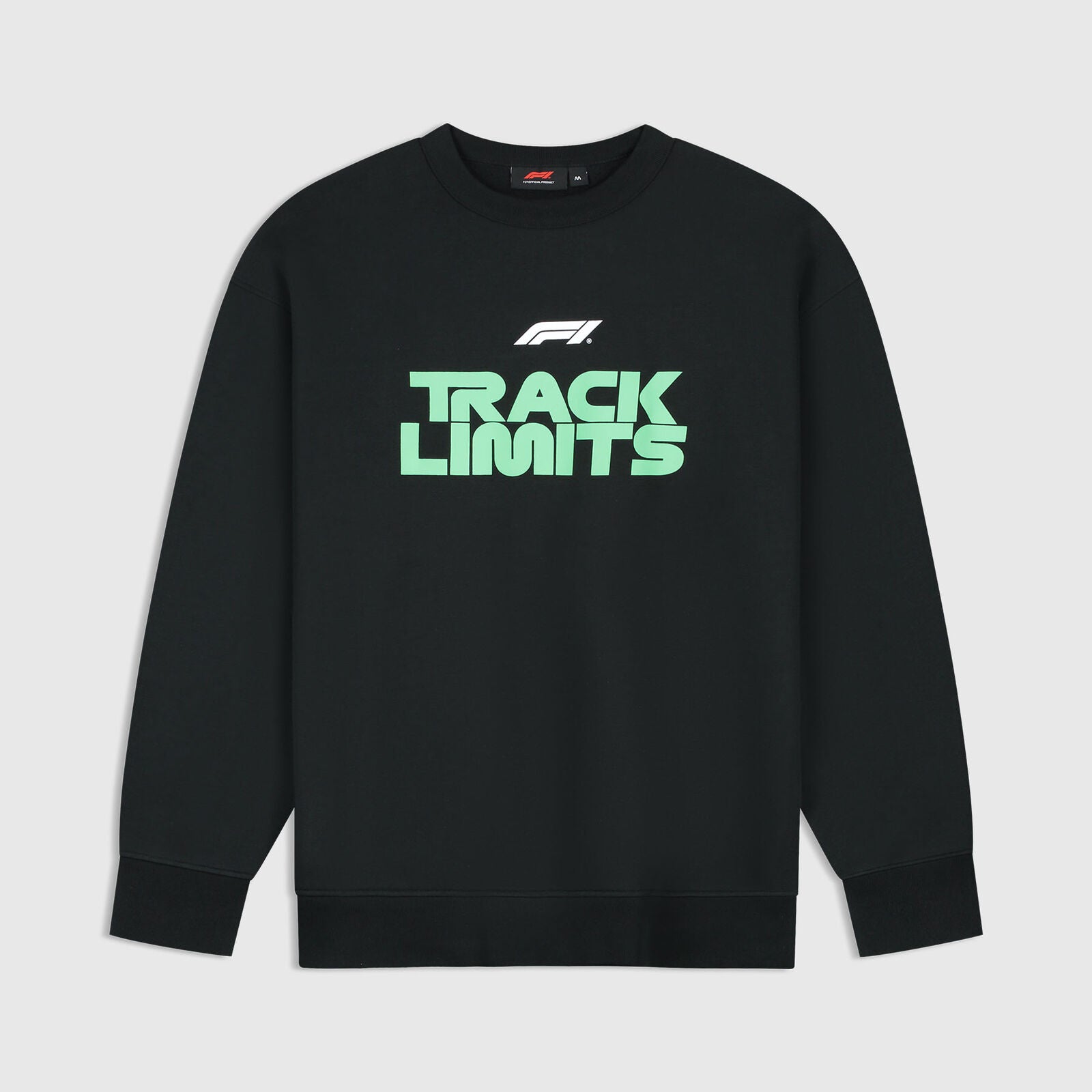 F1 FW Track Graphic Crew - True Black