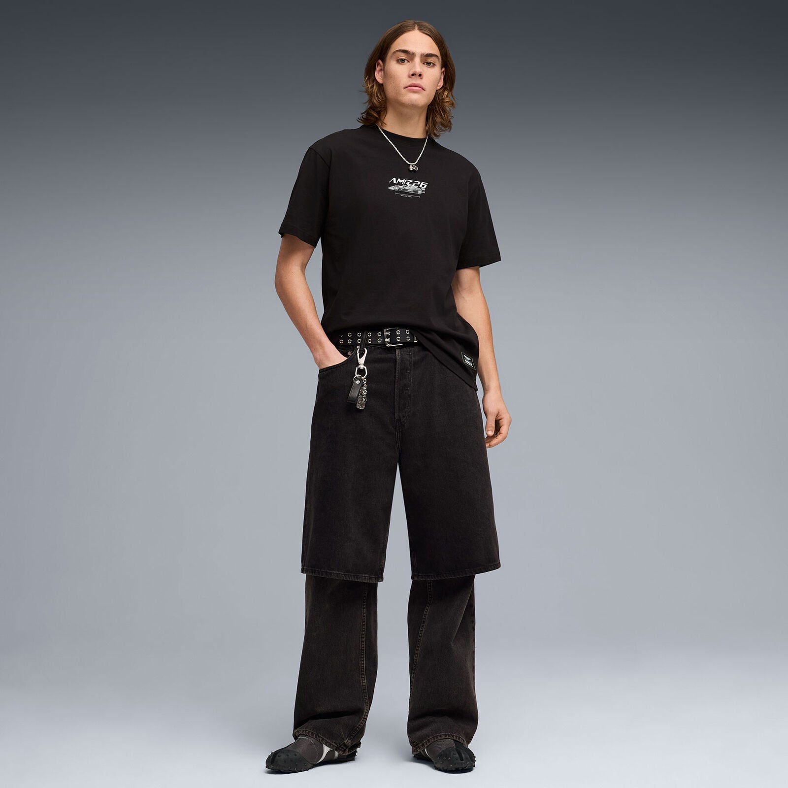 AMF1 LS Graphic Tee 2 - PUMA Black