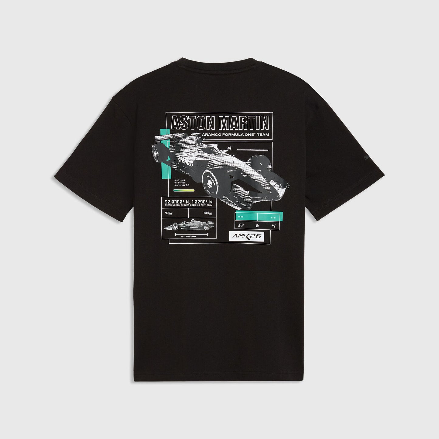AMF1 LS Graphic Tee 2 - PUMA Black