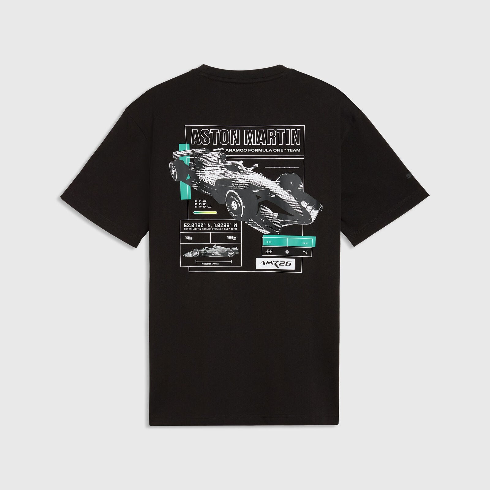 AMF1 LS Graphic Tee 2 - PUMA Black