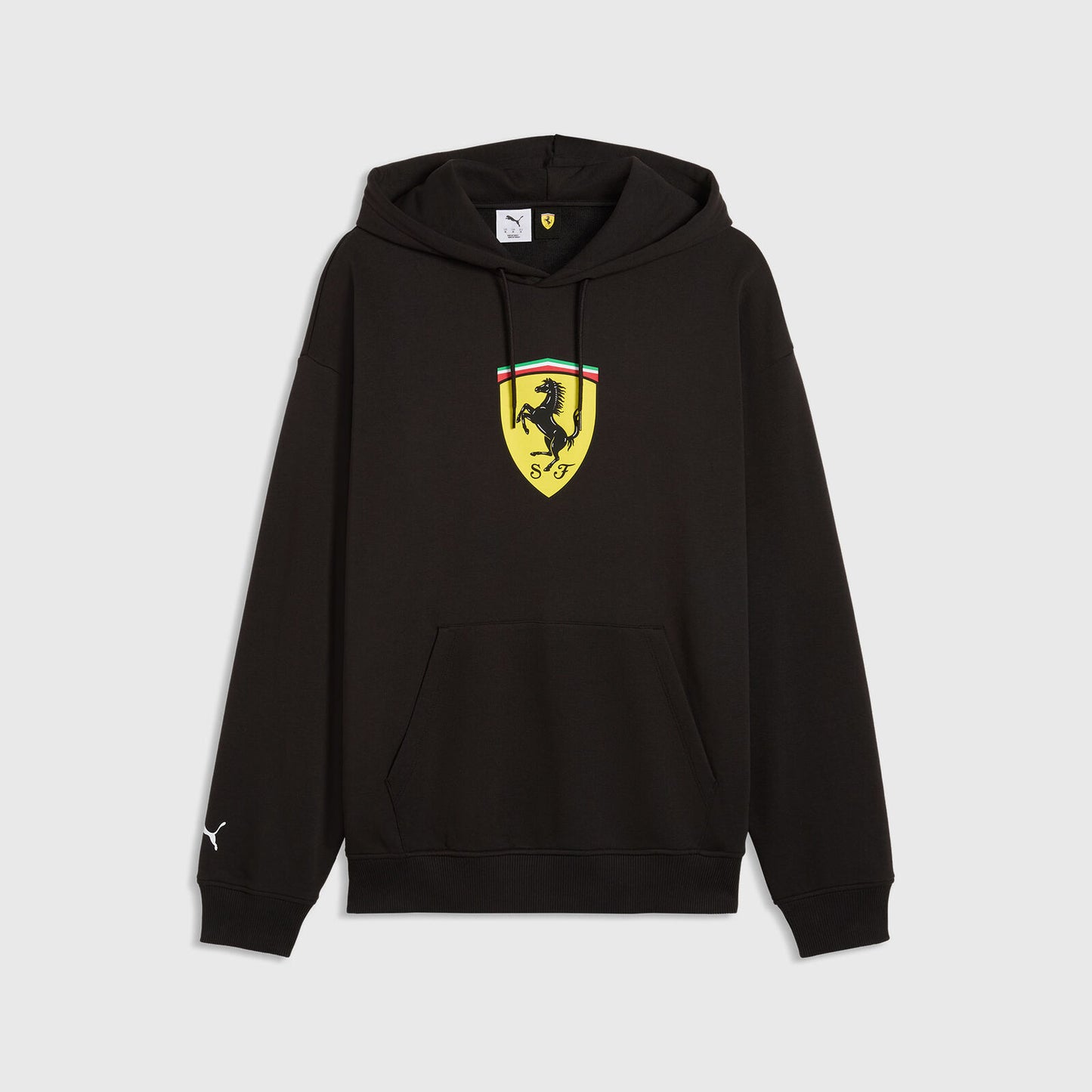 SF FW LARGE SHIELD HOODIE - Puma Black