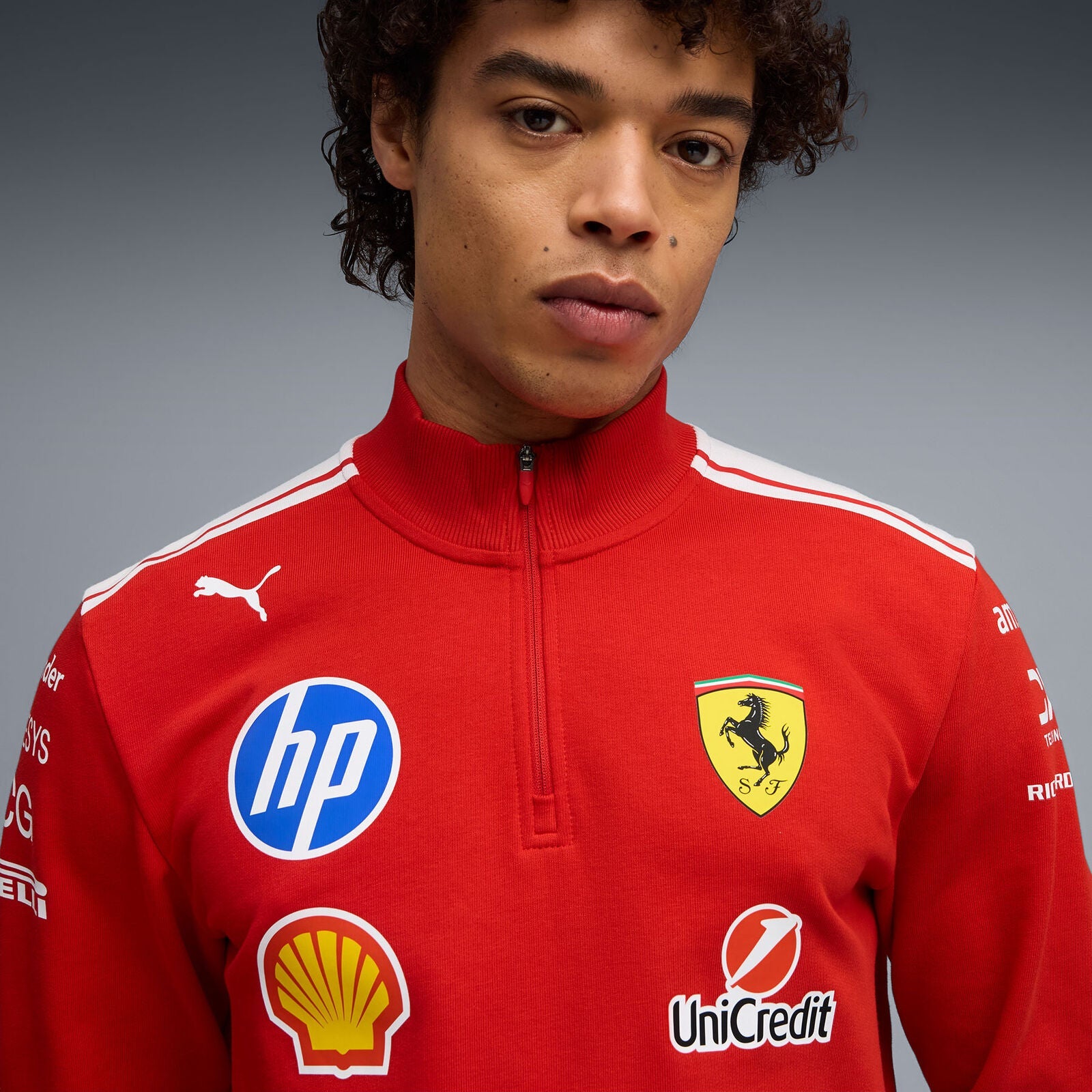 SF RP T7 half zip - red