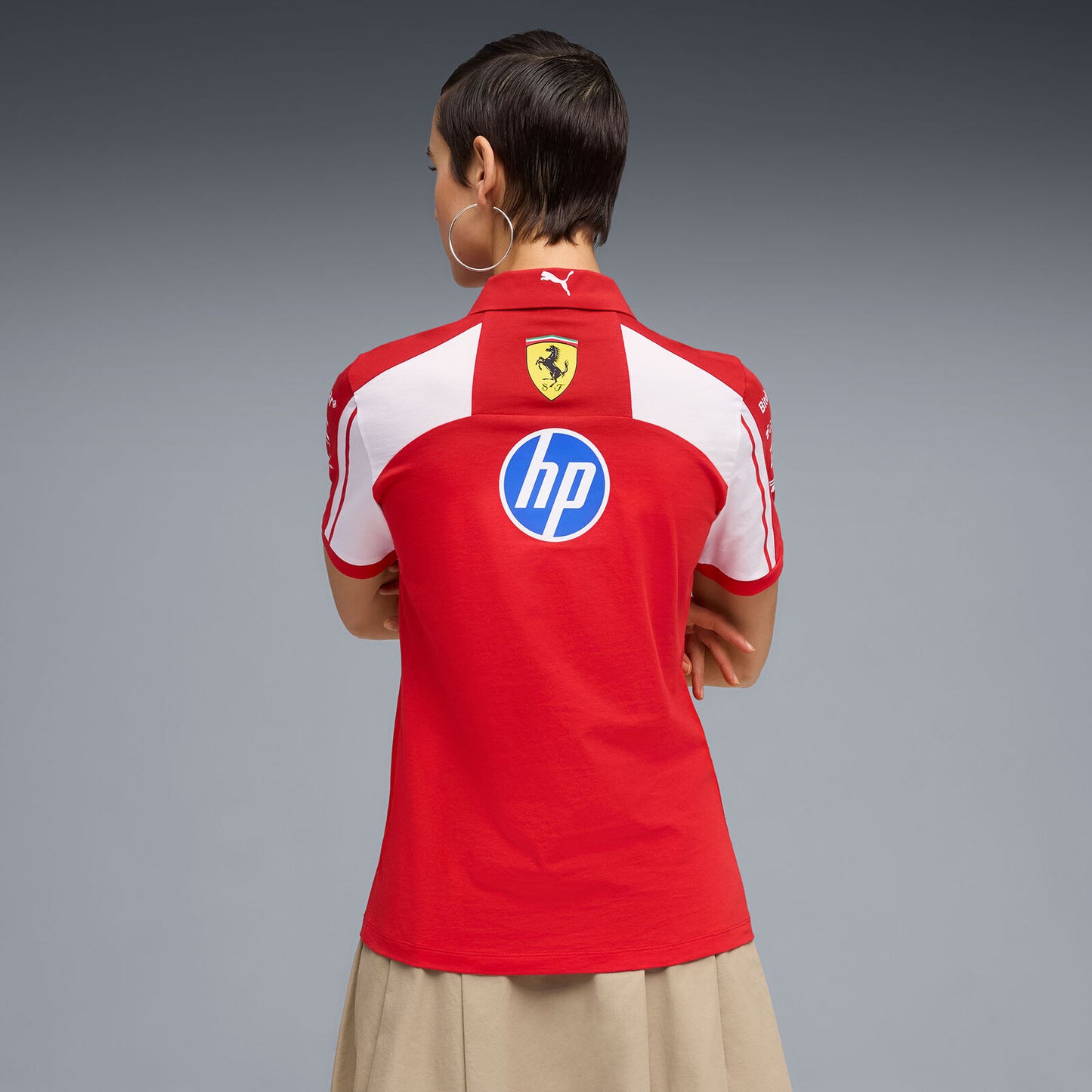 SF RP WMNs Polo - puma red