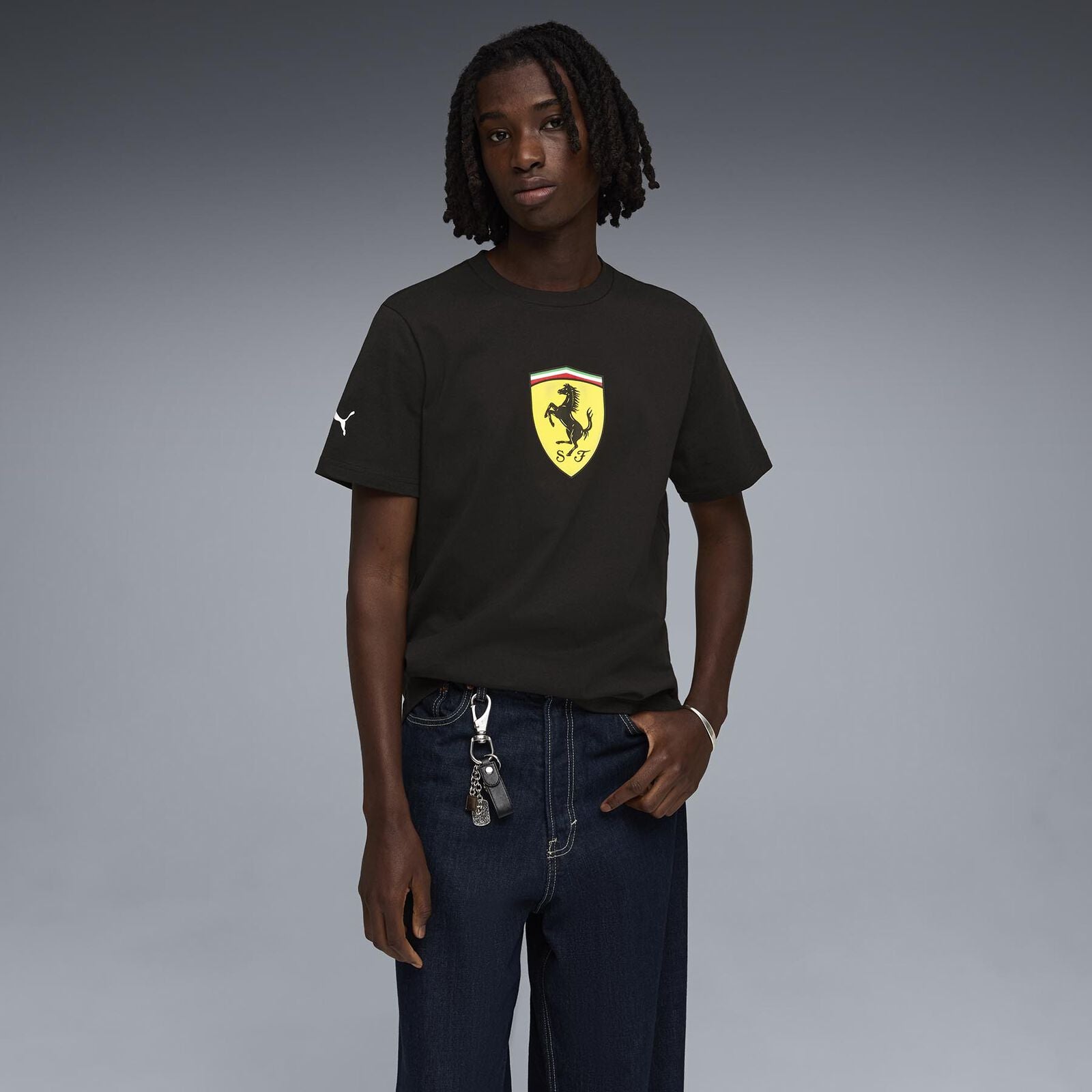 SF LS Color Shield Tee - black