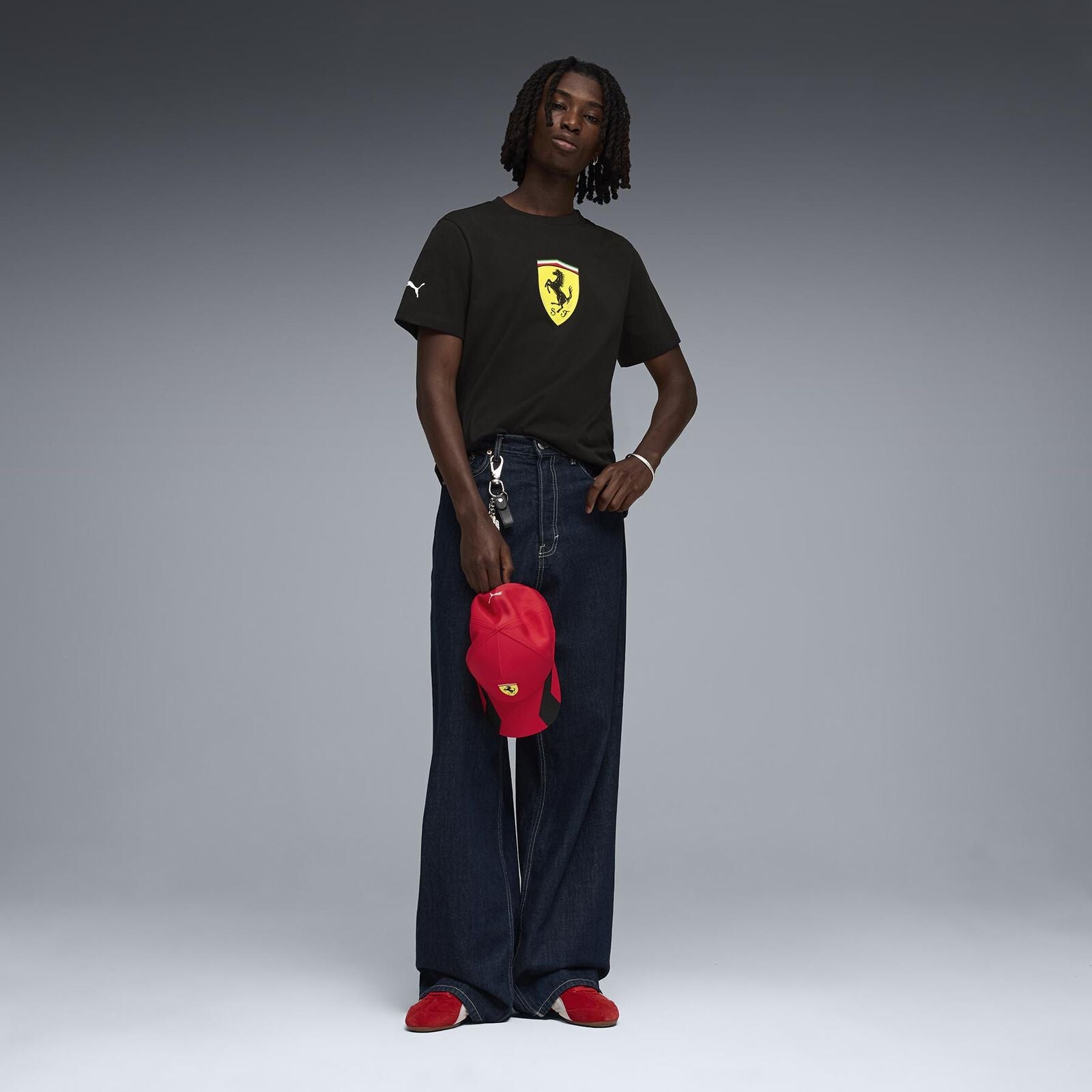 SF LS Color Shield Tee - black