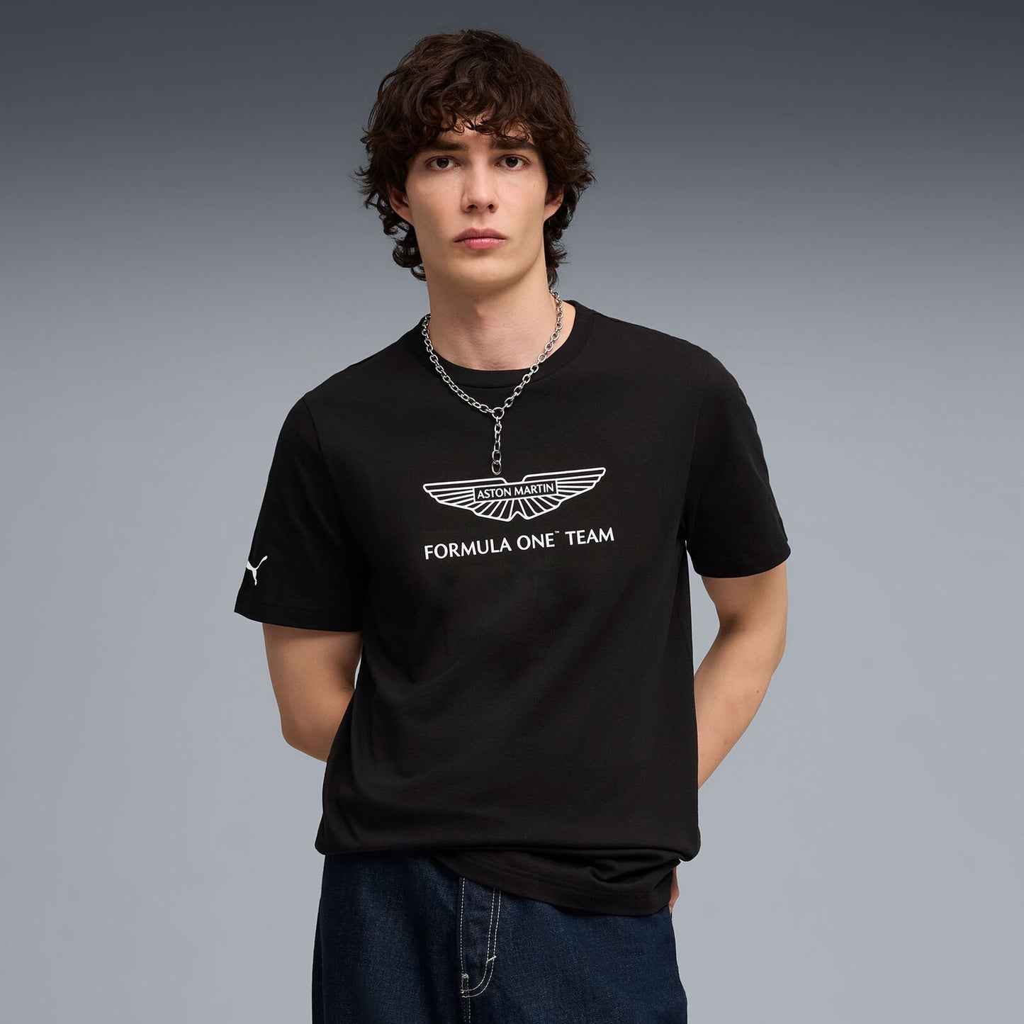 AMF1 FW Large Logo Tee - black