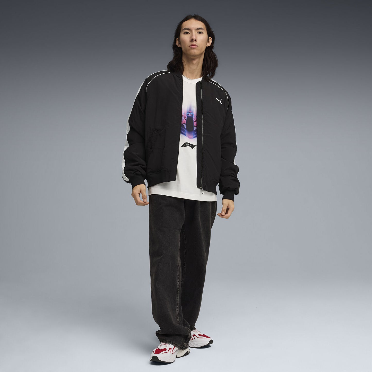F1 LS Graphic Tee - white