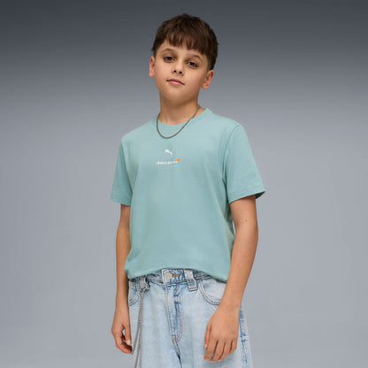 ML FW KIDs Small Logo Tee - sea green