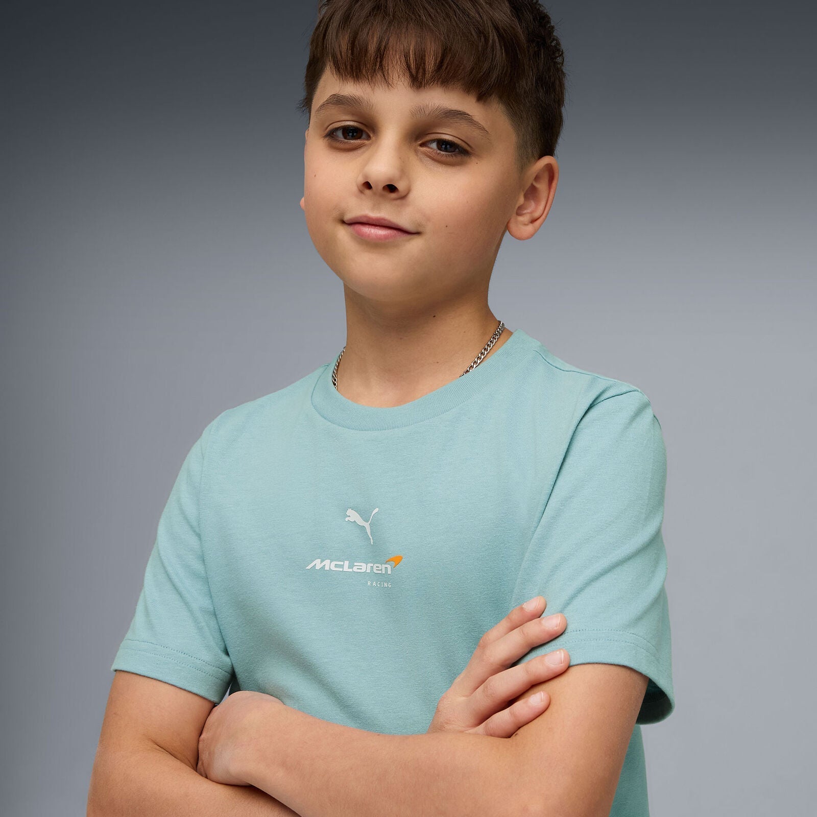ML FW KIDs Small Logo Tee - sea green