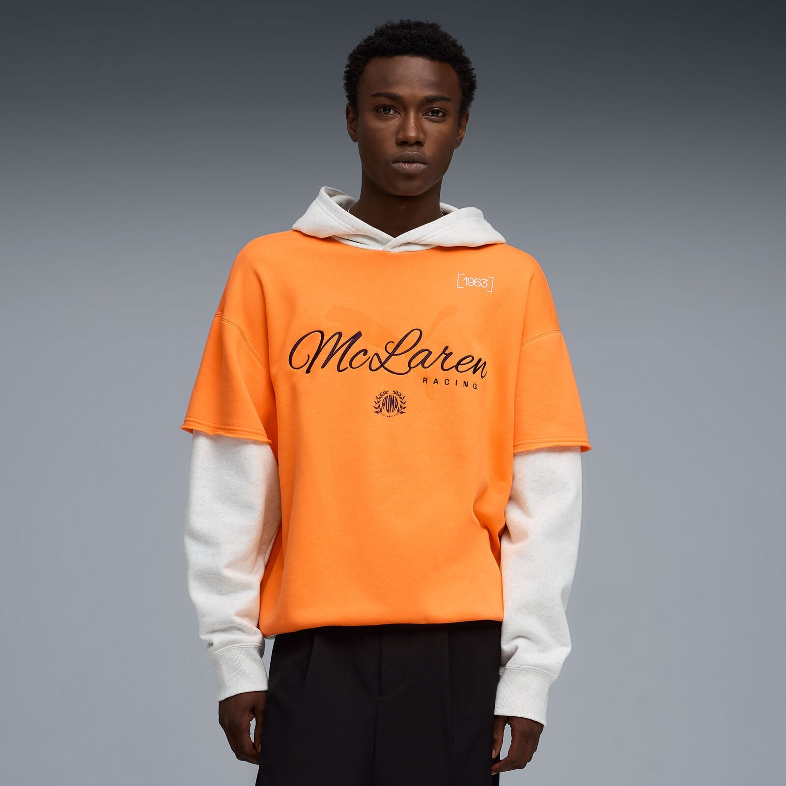 ML LS Racing Hoodie - Papaya