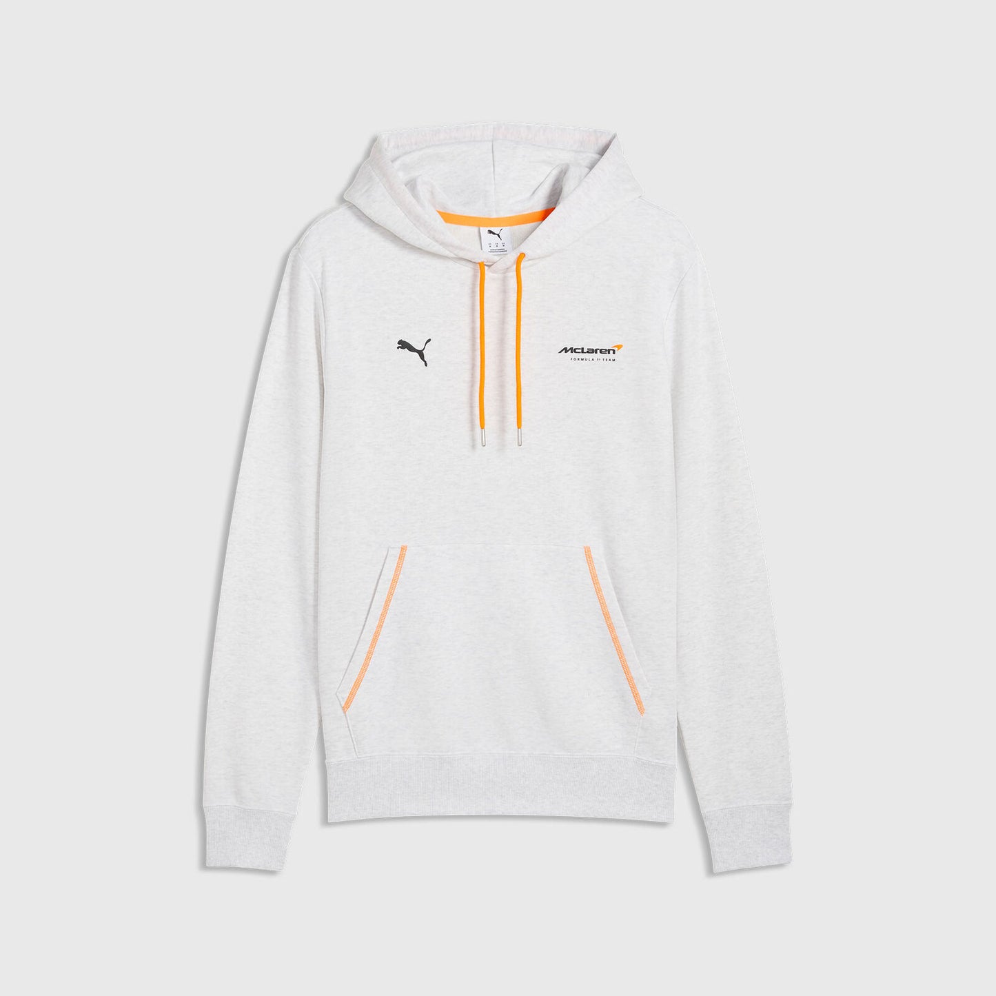 ML LS Graphic Hoodie - White Glow Heather