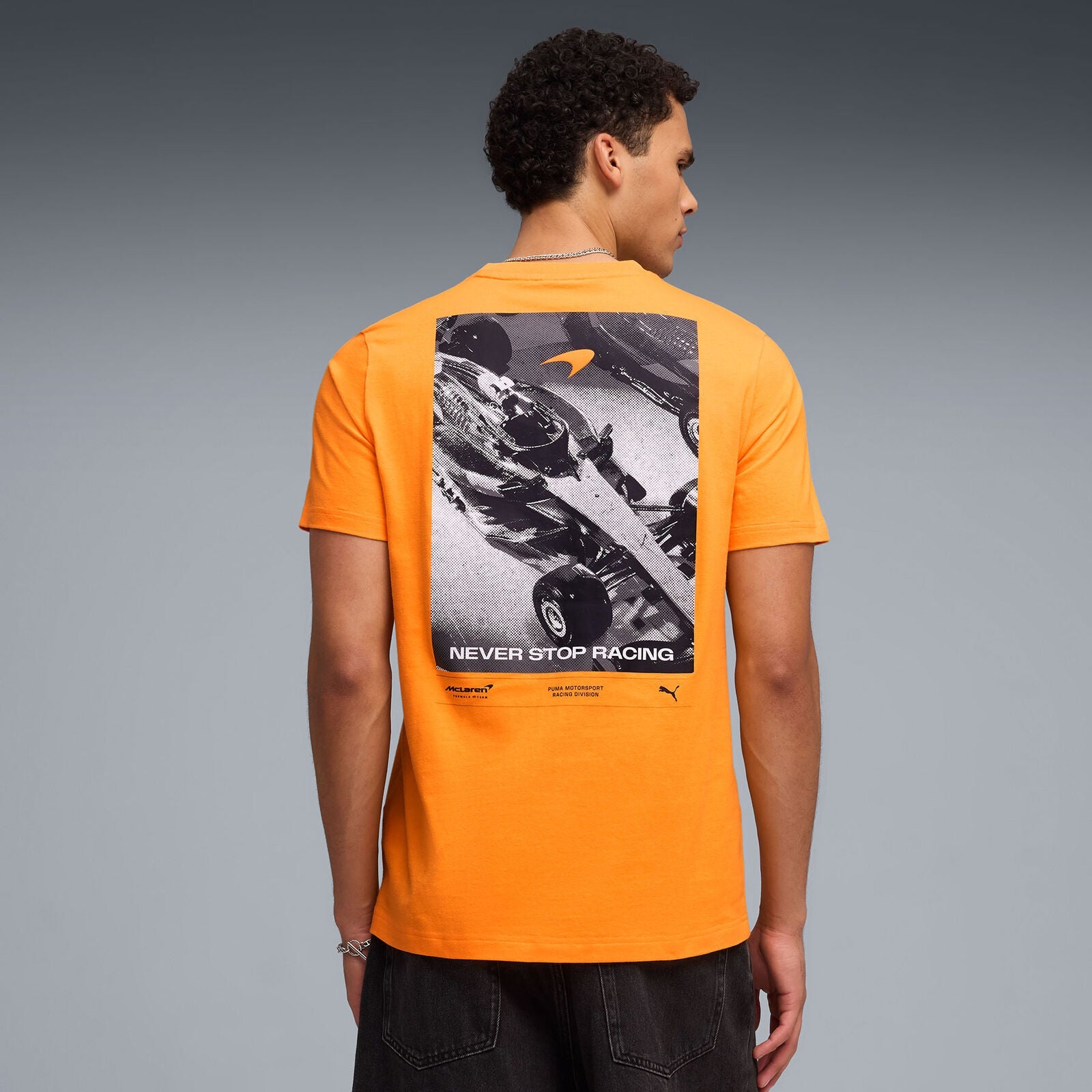 ML LS Graphic Tee - Papaya